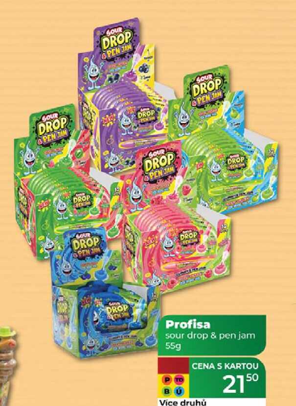 Profisa sour drop & pen jam 55g 