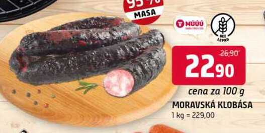 Moravská klobása 100g