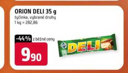Orion Deli 35g, vybrané druhy