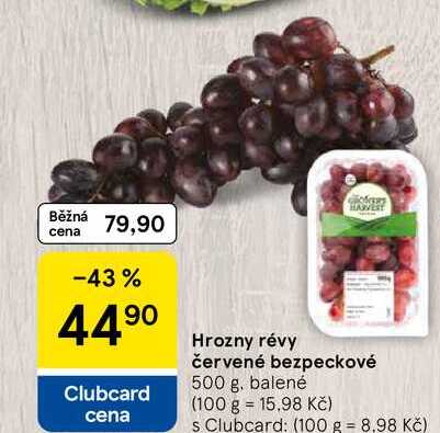 Hrozny révy červené bezpeckové, 500 g 