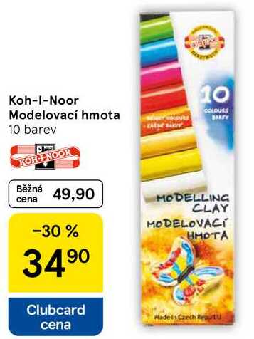 Koh-I-Noor Modelovací hmota, 10 barev