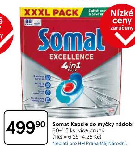 Somat Kapsle do myčky nádobí, 80-115 ks, více druhů 