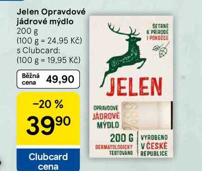 Jelen Opravdové jádrové mýdlo, 200 g