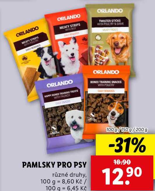 PAMLSKY PRO PSY, 100 g/150 g/200 g