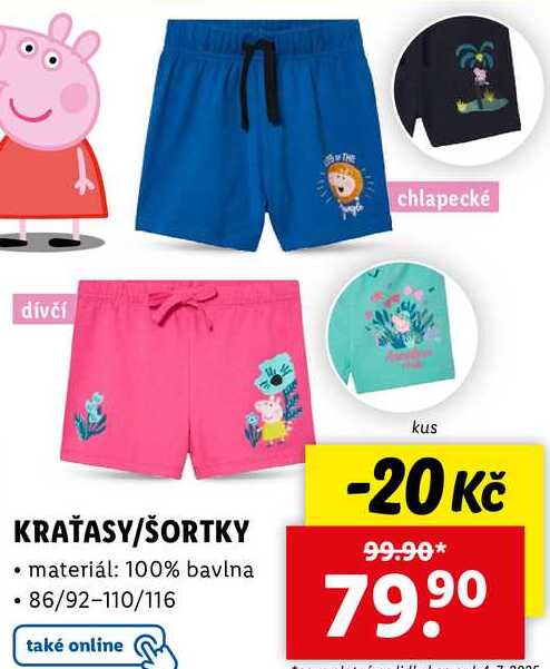 KRAŤASY/ŠORTKY 