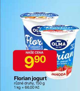 Florian jogurt různé druhy, 150 g