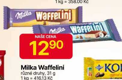 Waffelini různé druhy, 31 g 