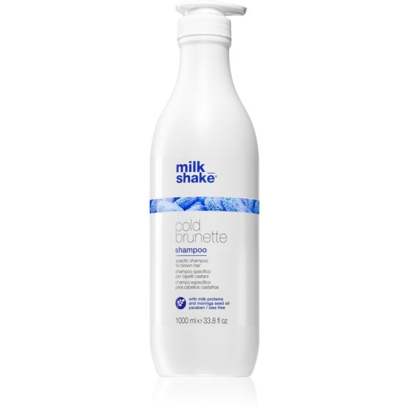 milk_shake Cold Brunette Shampoo šampon neutralizující žluté tóny pro hnědé odstíny vlasů 1000 ml