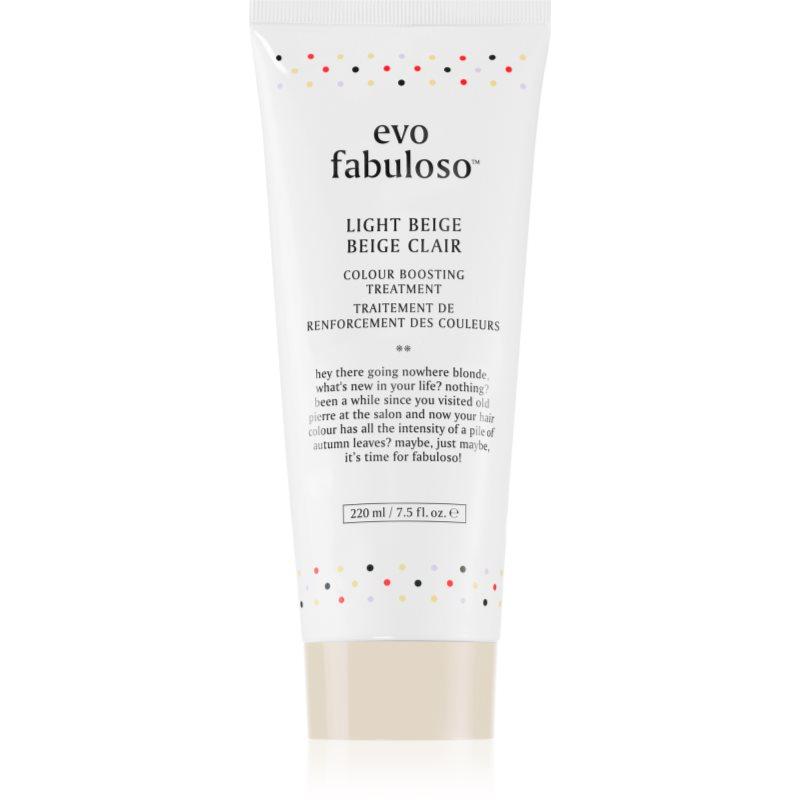 EVO Fabuloso Colour Boosting Treatment kondicionér pro zvýraznění barvy vlasů odstín Light Beige 220 ml