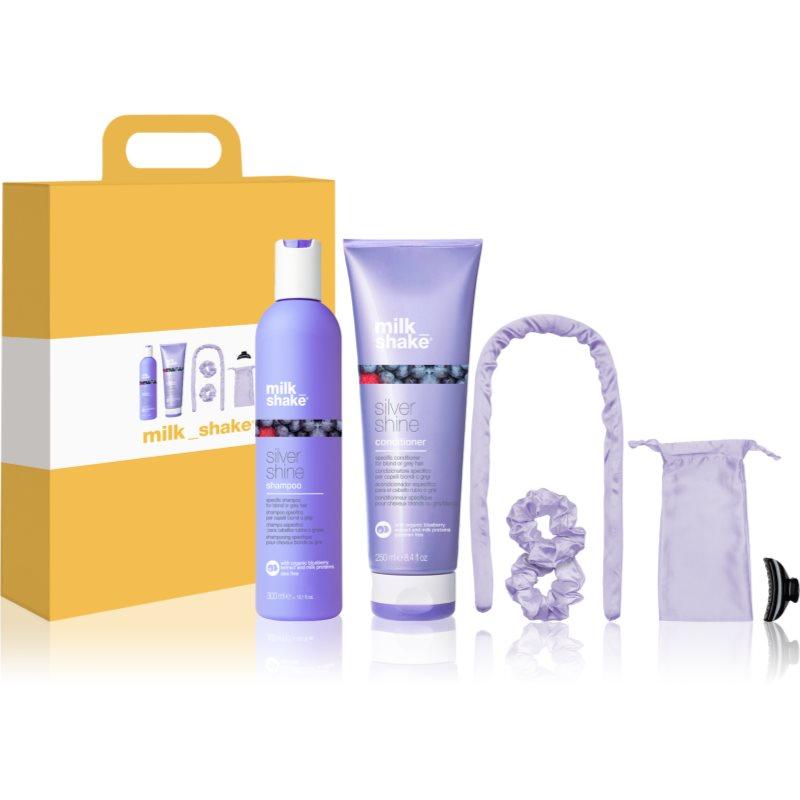 milk_shake Silver Shine dárková sada pro blond a melírované vlasy 1 ks