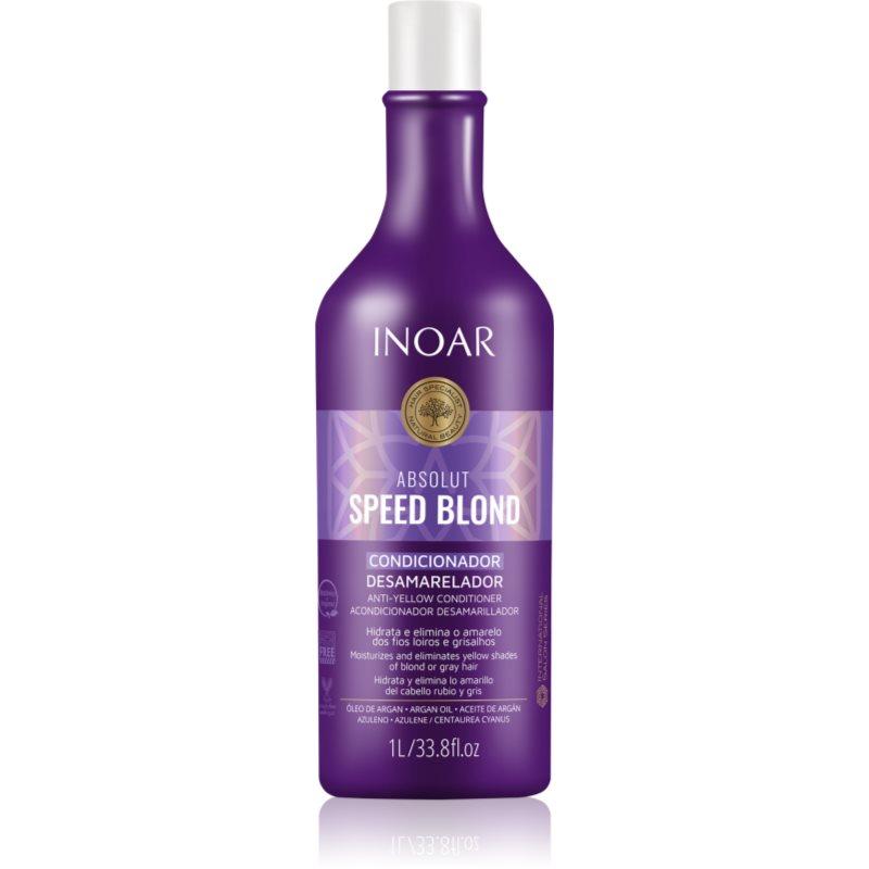 INOAR Absolut Speed Blond kondicionér pro blond vlasy neutralizující žluté tóny 1000 ml