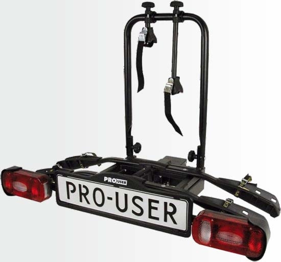 Nosič na tažné zařízení na 2 kola / elektrokola Pro User Amber 2 - sklopný