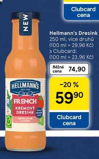 Hellmann's Dresink, 250 ml, více druhů 