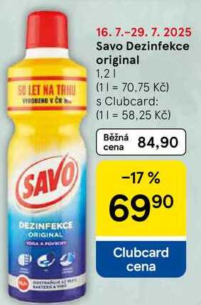 Savo Dezinfekce original, 1.2 l
