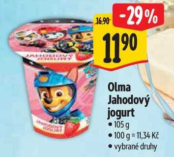 Olma Jahodový jogurt, 105 g 