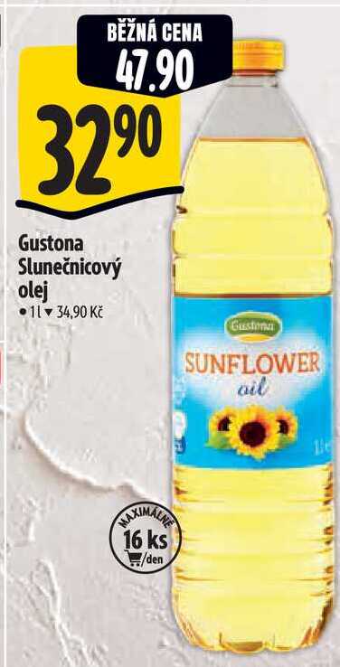 Gustona Slunečnicový olej, 1 l