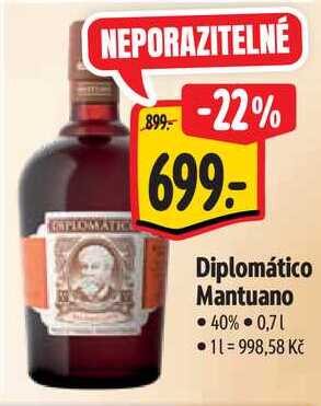 Diplomático Mantuano, 0,7 l