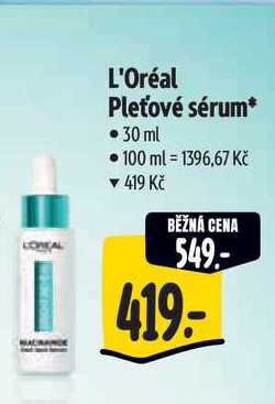 L'Oréal Pleťové sérum, 30 ml