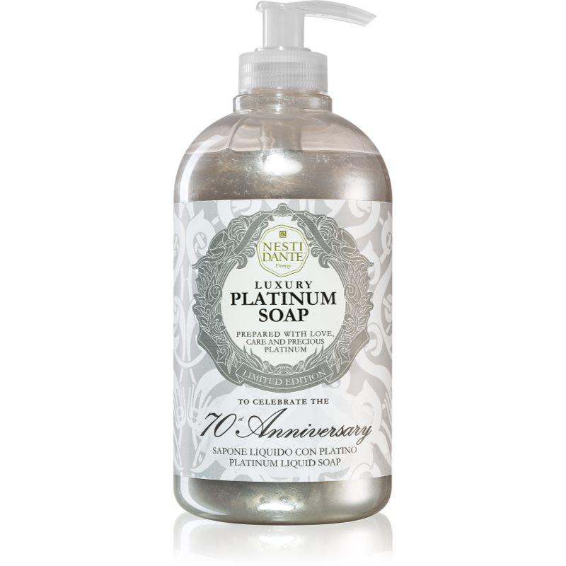 Nesti Dante Luxury Platinum tekuté mýdlo na ruce s pumpičkou 500 ml