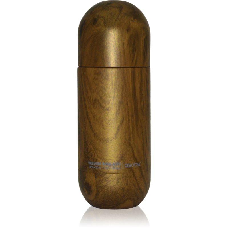 Asobu Orb nerezová termoláhev barva Wood 420 ml