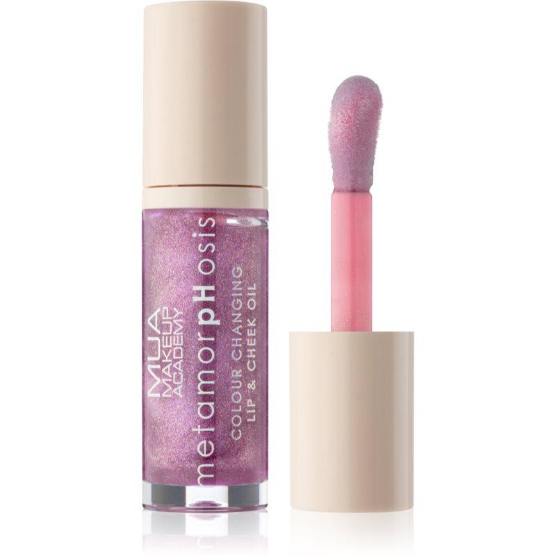 MUA Makeup Academy Metamorphosis olej na rty na rty a tváře vůně Grapevine 7 ml