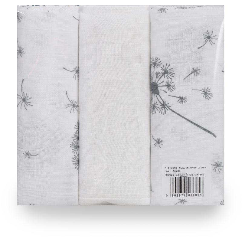 Babymatex Muslin Set látkové pleny Dandelion 3 ks