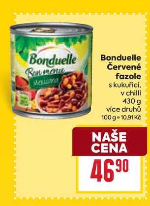 Bonduelle Červené fazole s kukuřici, v chilli 430 g 