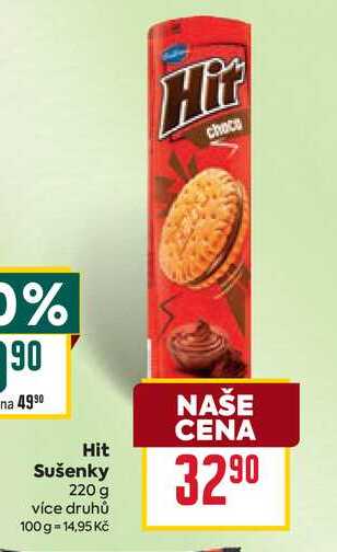 Hit Sušenky 220 g 
