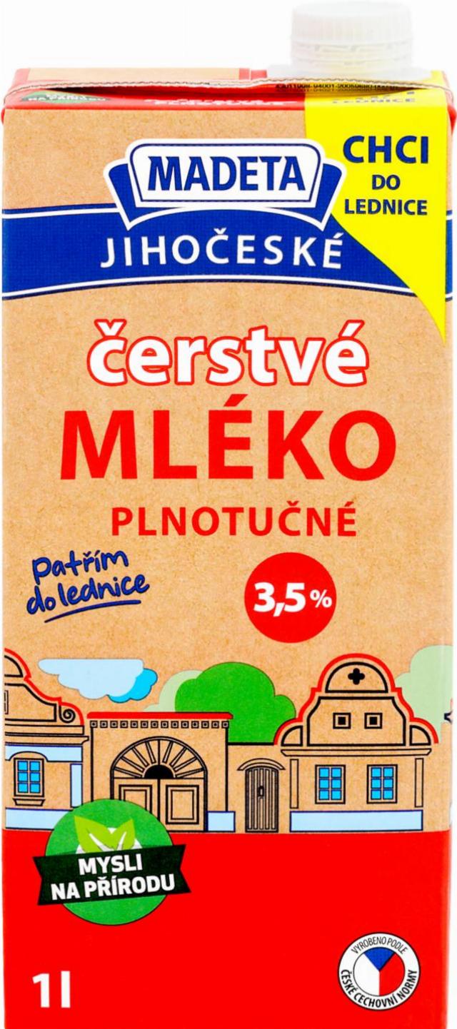 Madeta Čerstvé mléko plnotučné 3,5%