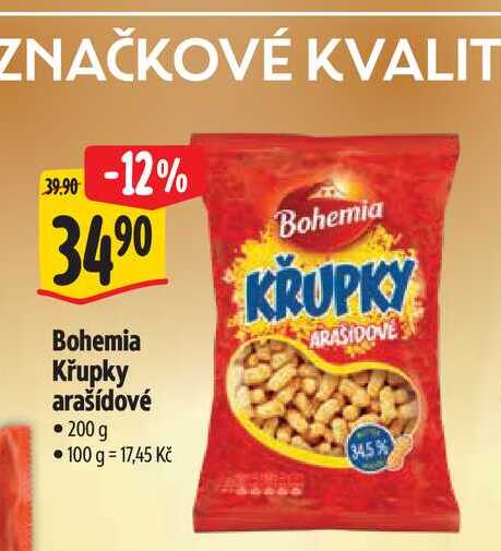  Bohemia Křupky arašídové  200 g  