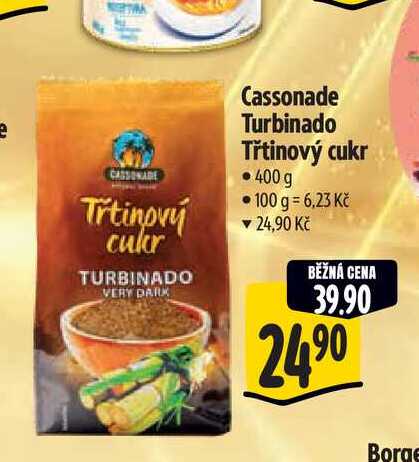  Cassonade Turbinado Třtinový cukr  400 g  