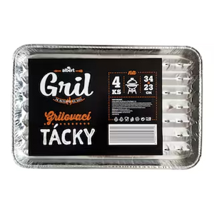 Albert Grilovací tácky 4ks  34 x 23 cm  