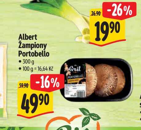 Albert Žampiony Portobello   300 g 