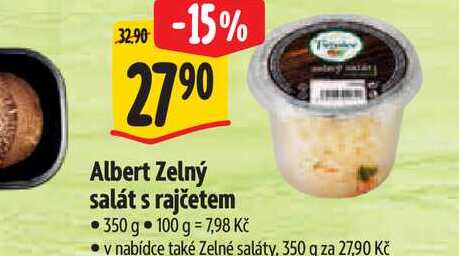   Albert Zelný salát s rajčetem 350 g 