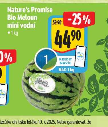 Nature's Promise Bio Meloun mini vodní   1kg  