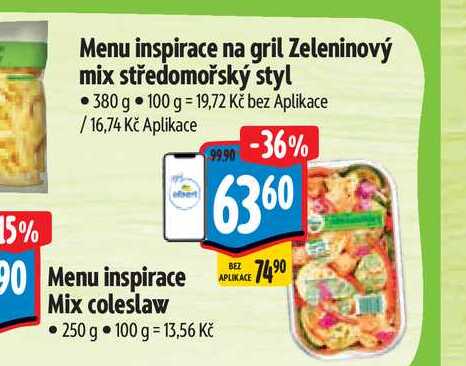 Menu inspirace na gril Zeleninový mix středomořský styl  380 g