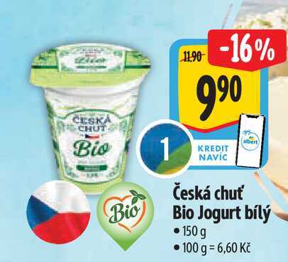  Česká chuť Bio Jogurt bílý  150 g 