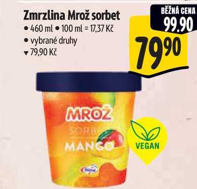 Zmrzlina Mrož sorbet 460 ml  