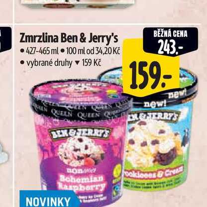 Zmrzlina Ben & Jerry's  427-465 ml  