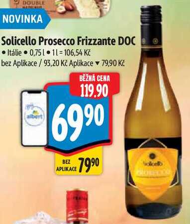 Solicello Prosecco Frizzante DOC, 0,75l 