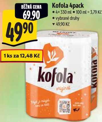 Kofola 4pack, 4x 330 ml 
