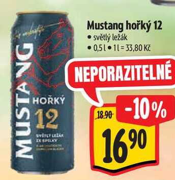 Mustang hořký 12, 0,5 l 