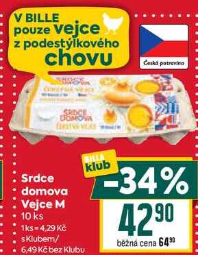Srdce domova Vejce M 10 ks 