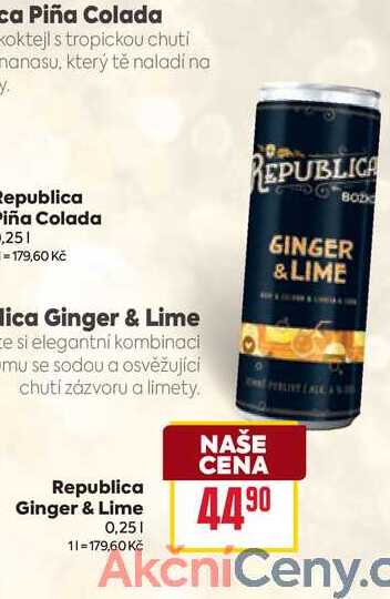 Republica Ginger & Lime 0,25l
