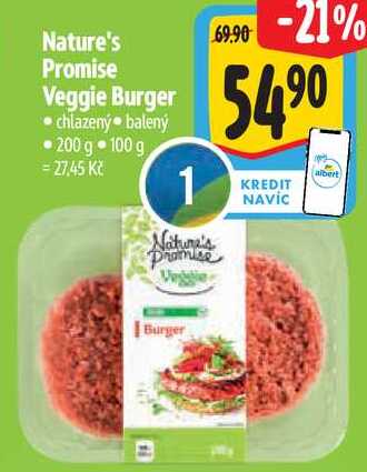 Nature's Promise Veggie Burger, 200 g