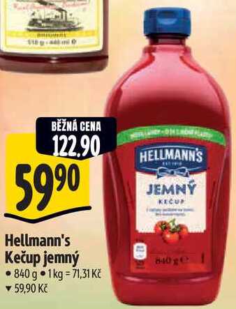 Hellmann's Kečup jemný, 840 g 