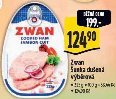 Zwan Šunka dušená výběrová, 325 g