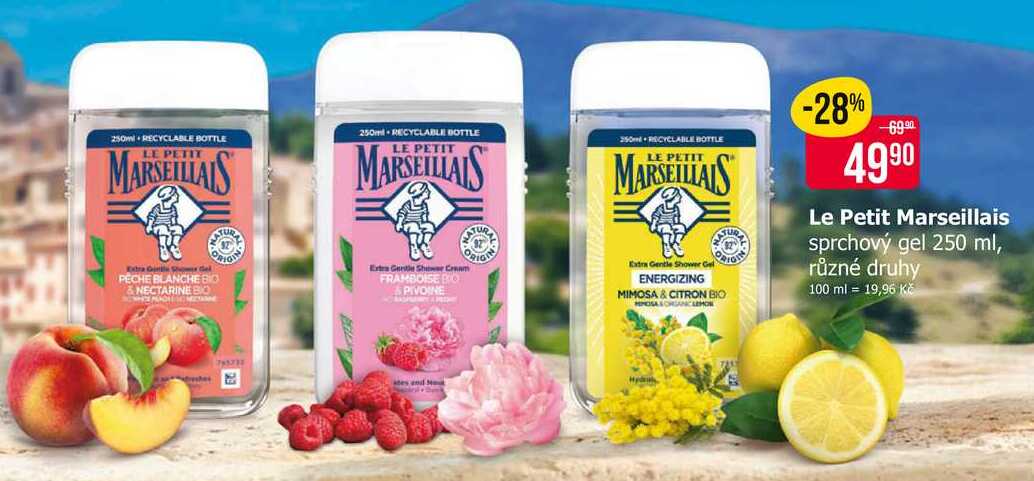 Le Petit Marseillais sprchový gel 250 ml, různé druhy 