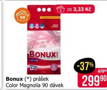 Bonux prášek Color Magnolia 90 dávek 