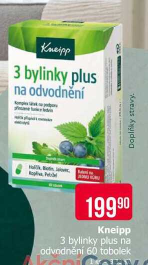 Kneipp 3 bylinky plus na odvodnění 60 tobolek